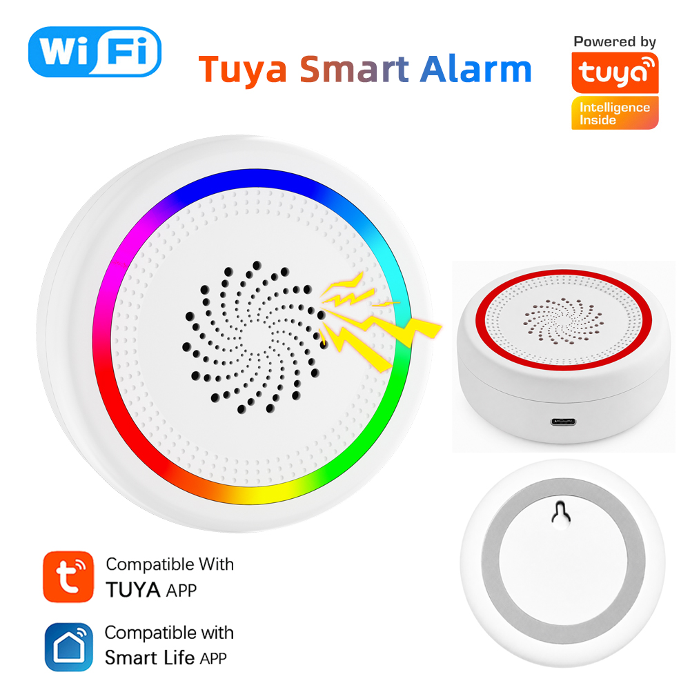 Home Automation Diy - Sirena WiFi Tuya Intelligente con Allarme