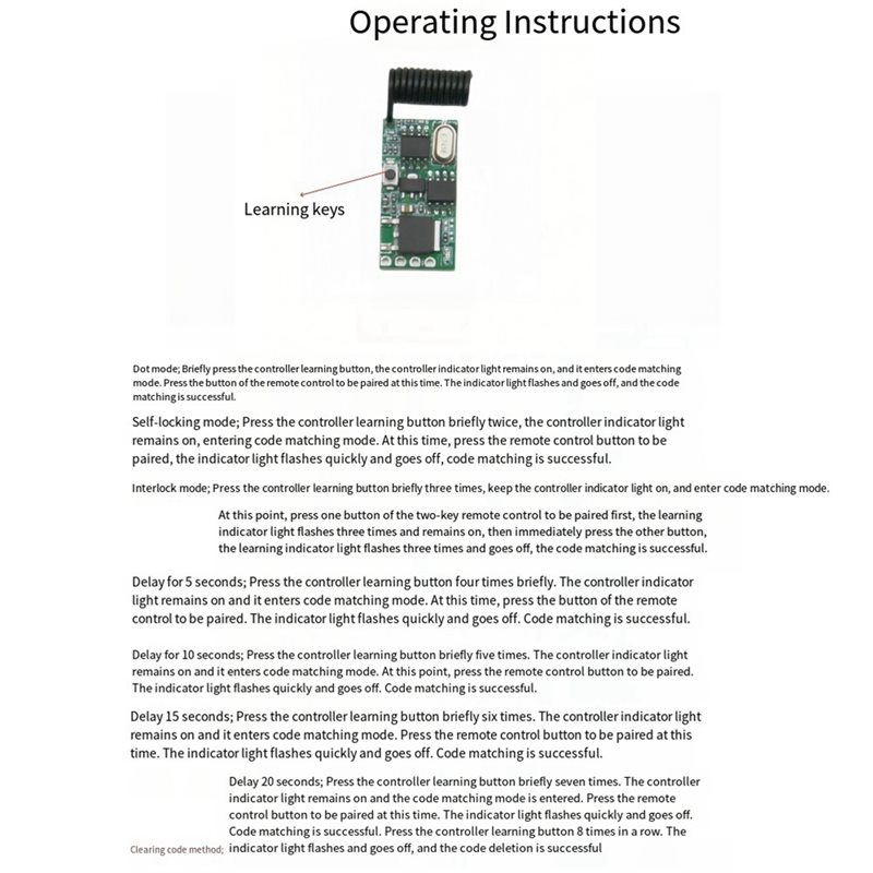Y45A-Per Controller Interrutto - 433Mhz Receiver Module recensione e prezzo