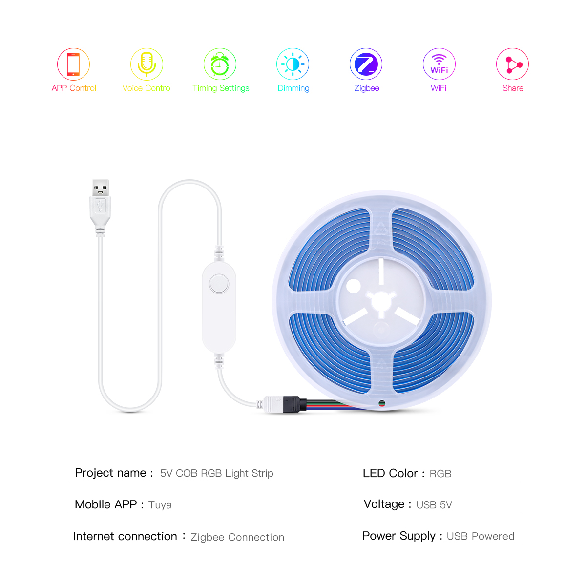 Striscia LED ZigBee Smart Tuya - Zigbee Coordinator Stick recensione e prezzo